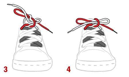 Cách thắt dây giày cơ bản